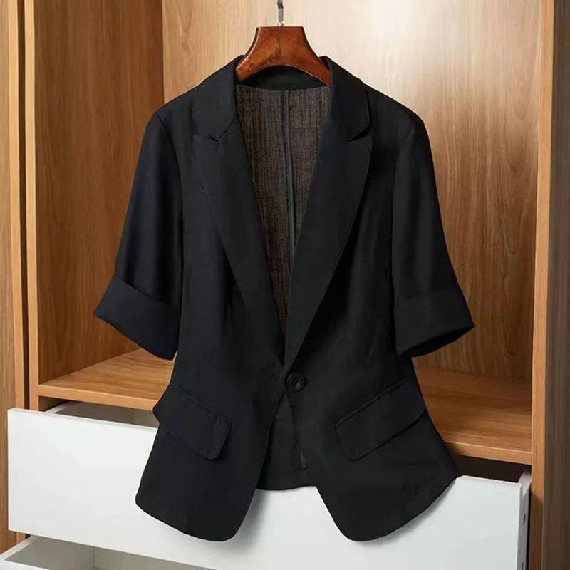 Bella Keten Blazer Ceket