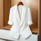 Bella Keten Blazer Ceket