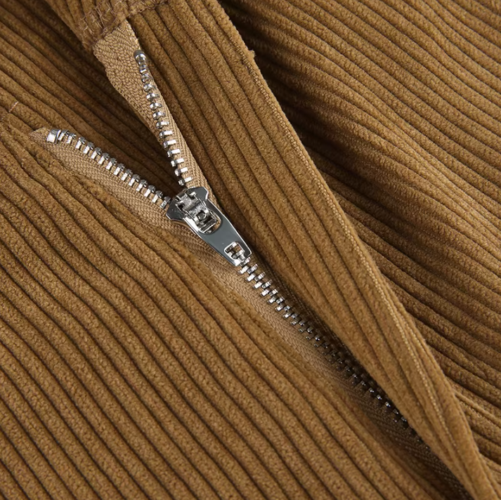 Verge Patchwork Kadife Pantolon