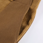 Verge Patchwork Kadife Pantolon