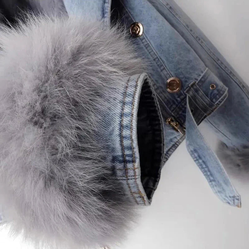 Avery Kürk Astarlı Denim Ceket