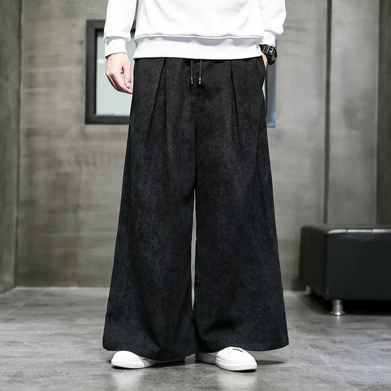Aiko Wide-Cut Corduroy Pants
