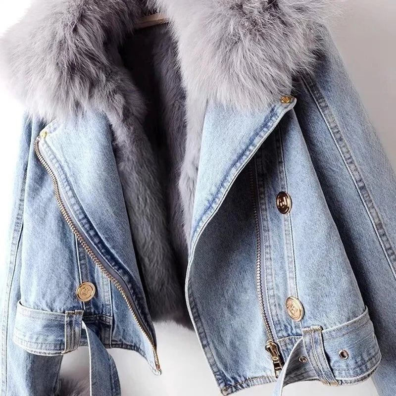 Avery Kürk Astarlı Denim Ceket