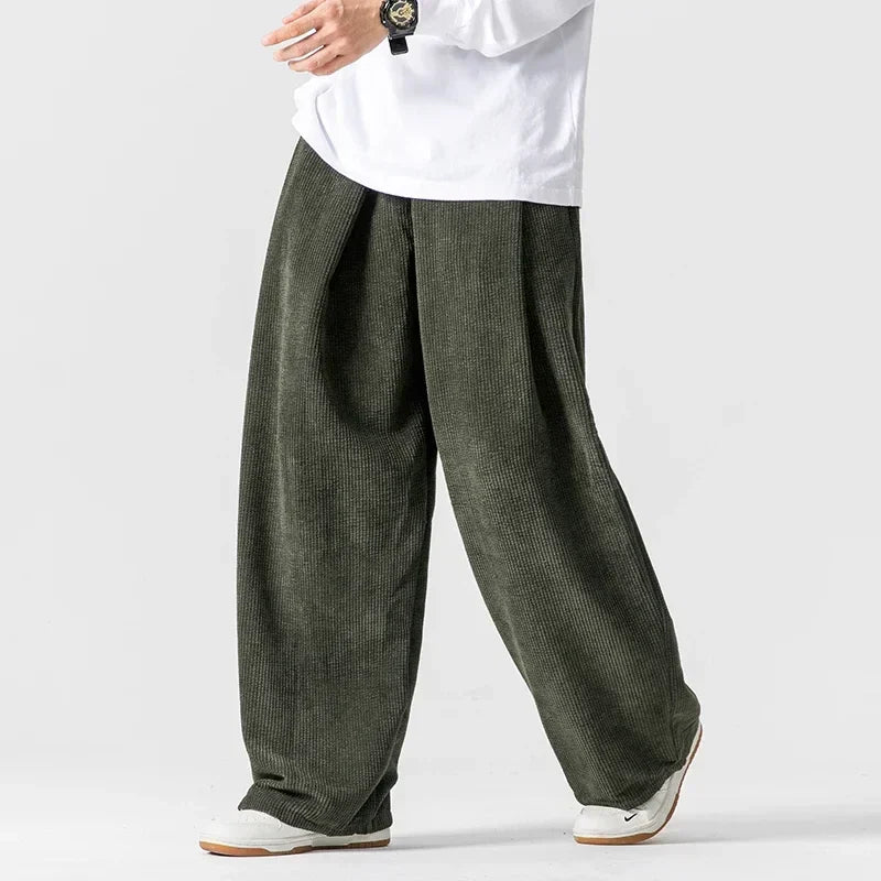 Bend Geniş Paça Kadife Pantolon