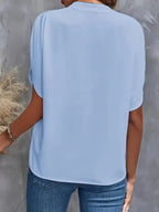 Giselle İpek Drapeli Bluz