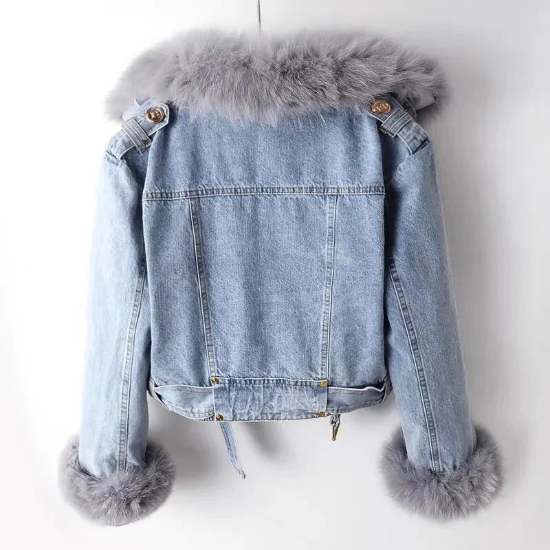 Avery Kürk Astarlı Denim Ceket