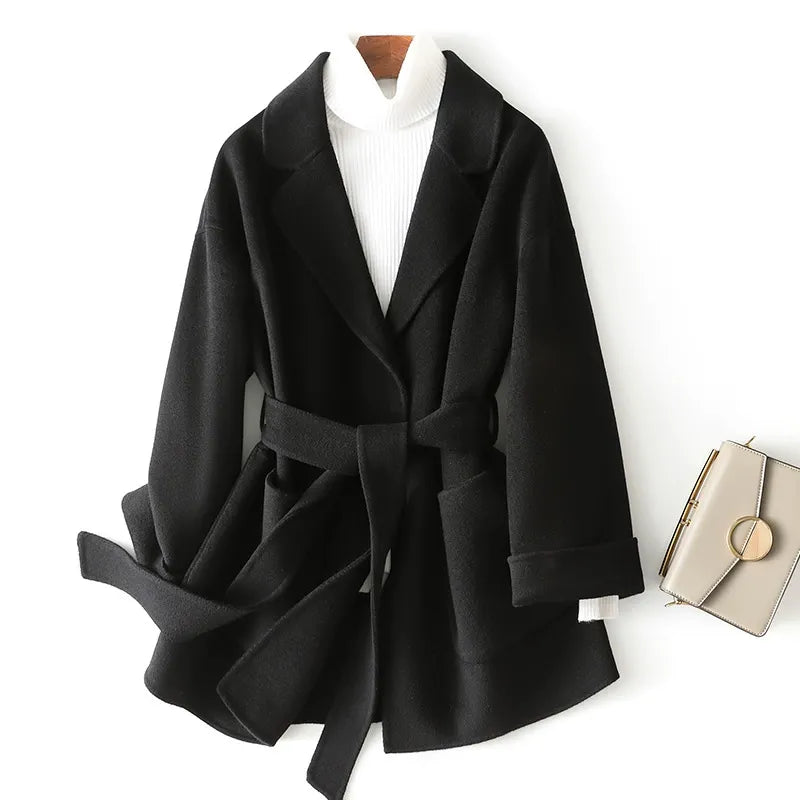 Dorina Kuşaklı Yün Blazer